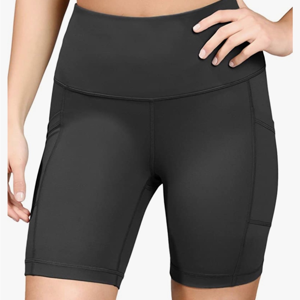 2set Bike,Gum,yoga pocket short, yogalicious lux  shorts, elastic-free w…